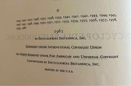Photo of free Encyclopedia Brittanica 1961 (North West Aurora) #3