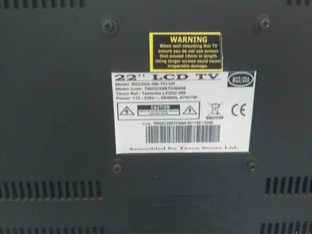 Photo of free Working 22 inch LCD TECHNIKA TV and Remote see details and (Harborne B32) #3