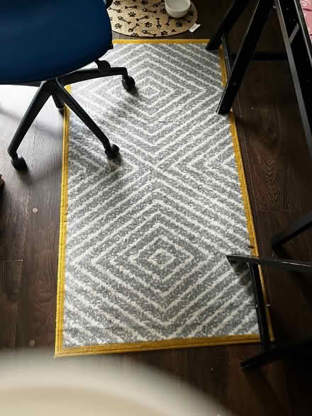 Photo of free Grey and yellow rug 80cm*160cm (Coleridge Ward CB1) #1