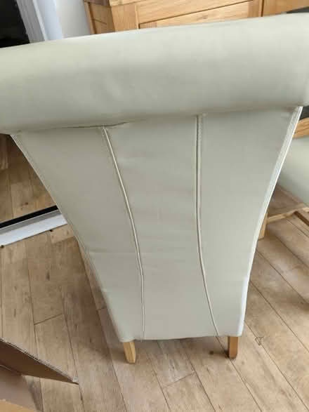 Photo of free 2 cream coloured dining room chairs - good condition (Southport PR8) #1