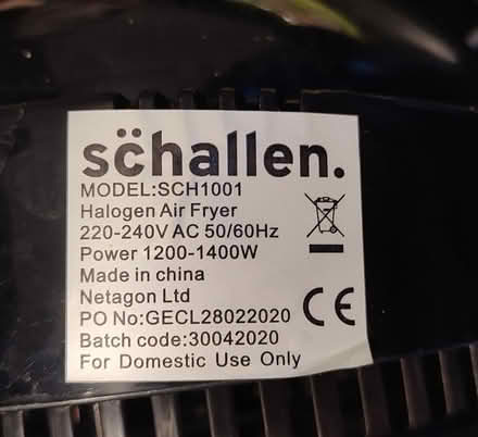 Photo of free Halogen air fryer (Sherfield on Loddon, RG27 0) #2