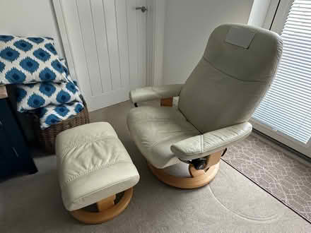 Photo of free Stressless Leather Chair+Footstool (OX13) #2