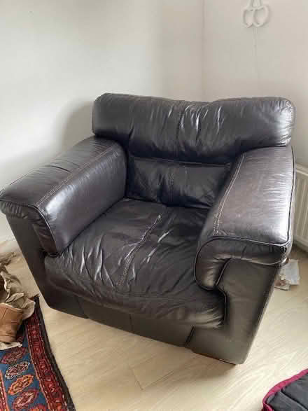 Photo of free Chocolate brown snuggle chair. Soo comfy (Withington M20) #1