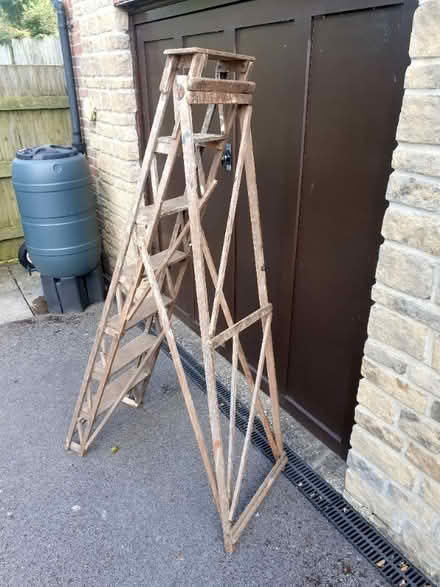 Photo of free Wooden Step Ladders (Chilcompton) #3