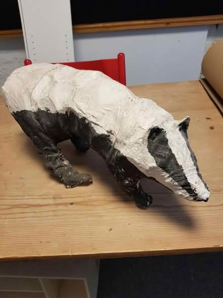 Photo of free papier mache Badger (Oxton CH43) #1