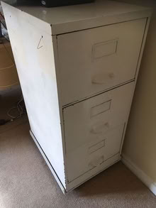 Photo of free 3 drawer filing cabinet (Woodbridge IP12) #2