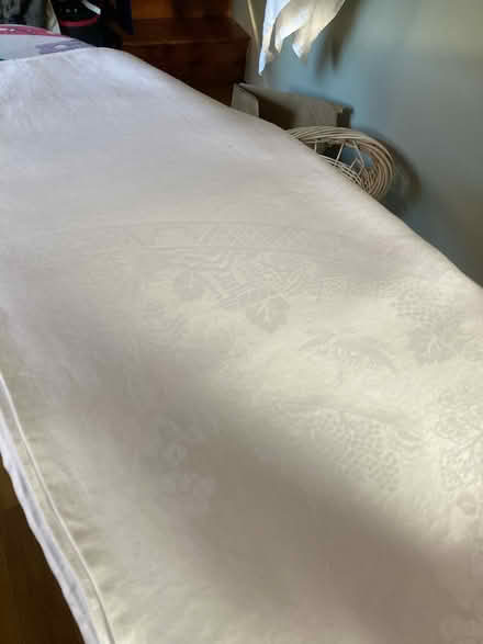Photo of free Large damask linen tablecloth (Trinity, North Edinburgh EH5) #1