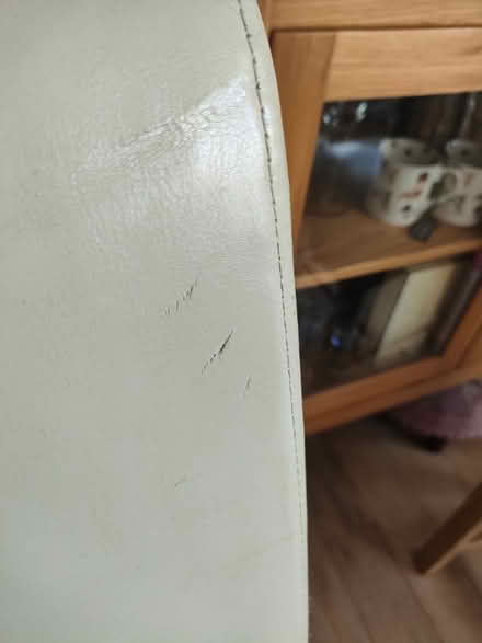Photo of free 2 cream coloured dining room chairs - good condition (Southport PR8) #3