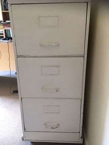Photo of free 3 drawer filing cabinet (Woodbridge IP12) #1