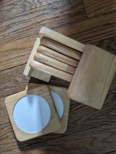 Photo of free Wood coaster set (Allendale NJ) #1