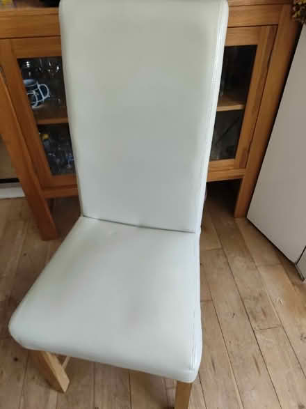 Photo of free 2 cream coloured dining room chairs - good condition (Southport PR8) #2