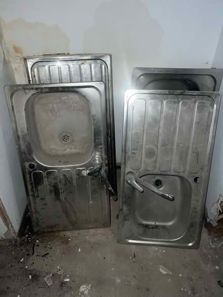 Photo of free Metal kitchen sink & tap (L7) #1