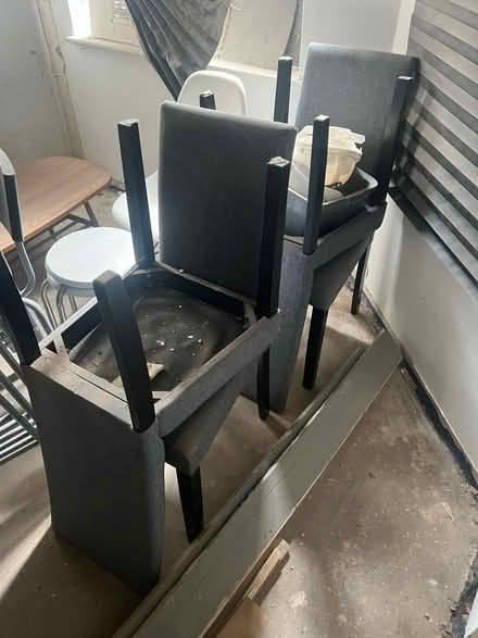 Photo of free Grey dining chairs (L7) #1