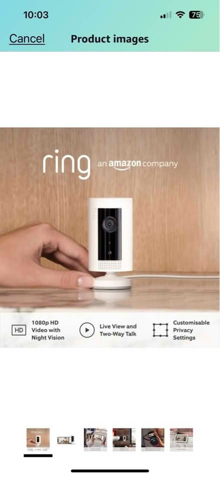 Photo of free Ring Indoor Camera x2 (WOODNEWTON, Nr. OUNDLE) #3