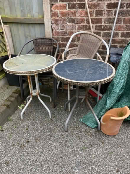 Photo of free 2 tables and 2chairs for each (Kirkham PR4) #1