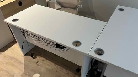 Photo of free pair of white desks (MK45) #2