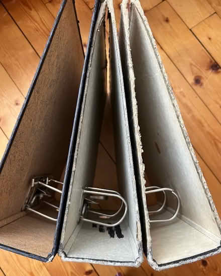 Photo of free 3 large (old) lever arch files (Nether Edge S7) #2