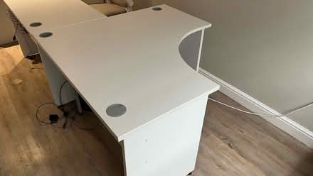 Photo of free pair of white desks (MK45) #1