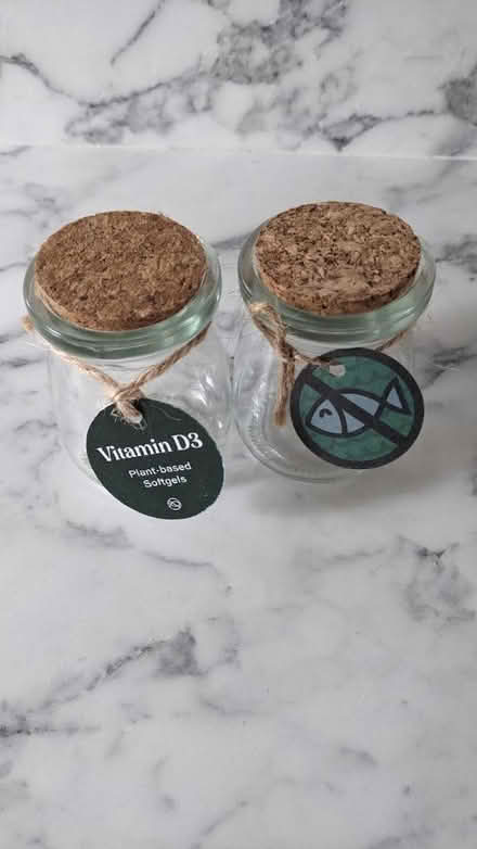 Photo of free Two small glass jars (empty) (Low Fell NE9) #1