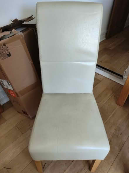 Photo of free 2 cream coloured dining room chairs - good condition (Southport PR8) #4