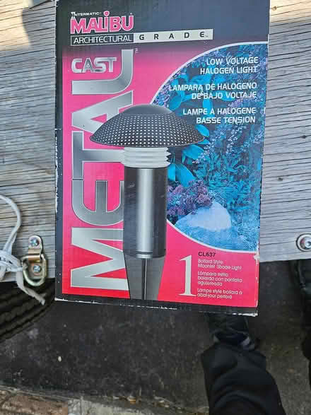 Photo of free Cast Metal low voltage fixtures (Britannia & Winston Churchill) #1