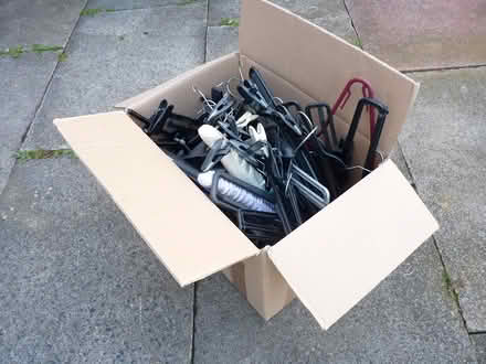 Photo of free Box full of coat hangers (Stockport SK4) #2