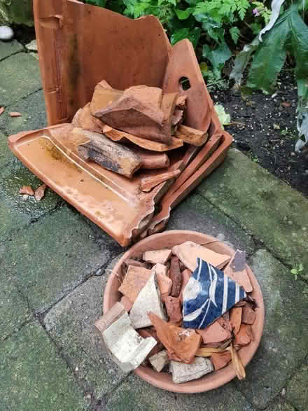 Photo of free Crocks and broken terracotta pot (Oxton CH43) #1