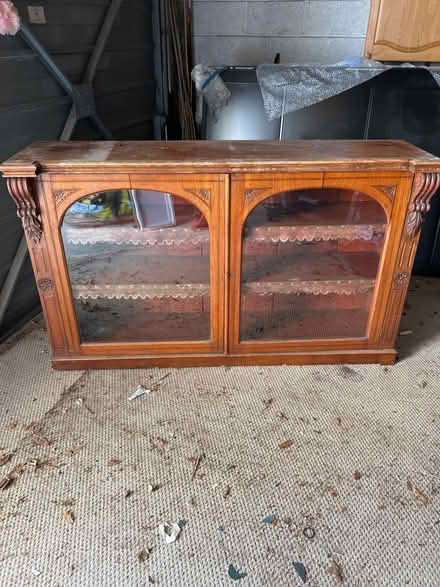 Photo of free Glass fronted solid wood cabinet (Reading University RG6) #1