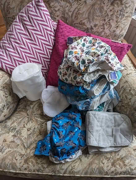 Photo of free Bundle of cloth nappies and liners (Rowlands Gill NE39) #1