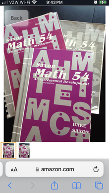 Photo of Saxon 5/4 math set (Local) #1