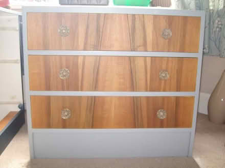 Photo of free Vintage chest of drawers recently part painted (Great Moor SK2) #1