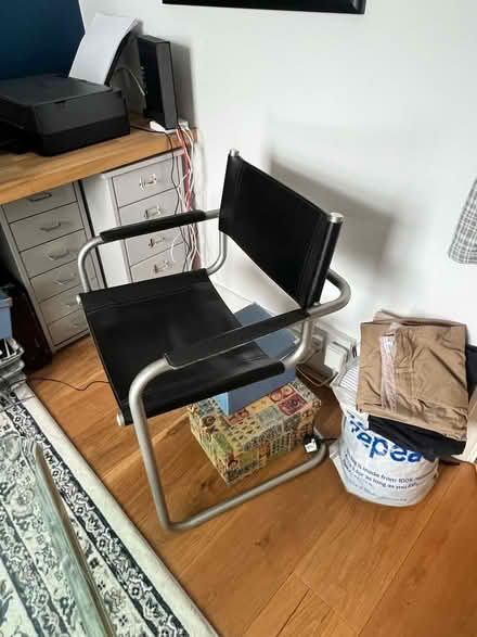 Photo of free Leather mid century style chair (Richmond, TW9) #4