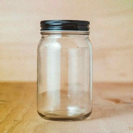 Photo of Clear, glass, screw-top jars (Heeley S8) #1