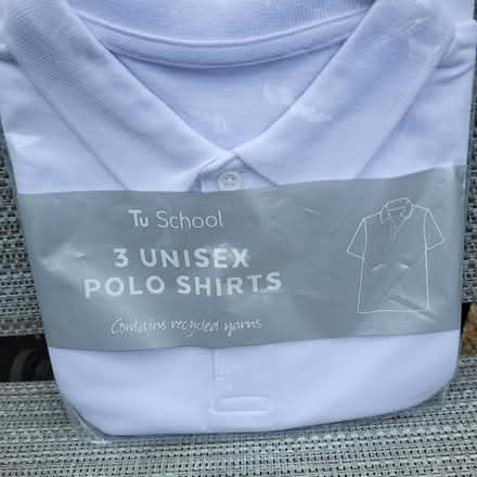 Photo of free 2 brand new white polo shirts - age 11 (Whittlebury NN12) #2