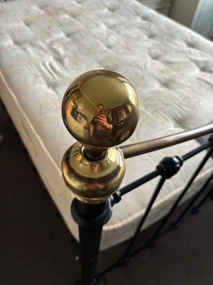 Photo of free Metal double bed frame - with or without matress (Catford South SE12) #2