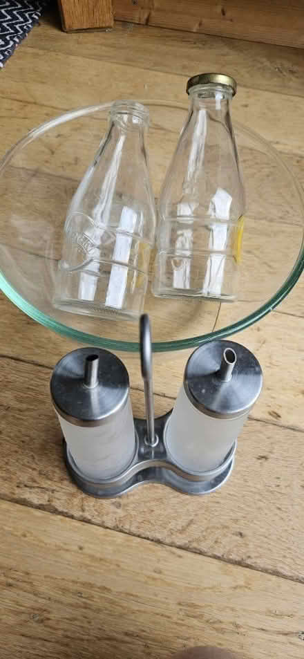 Photo of free Glass bowl and bottles (Bath, weston) #1