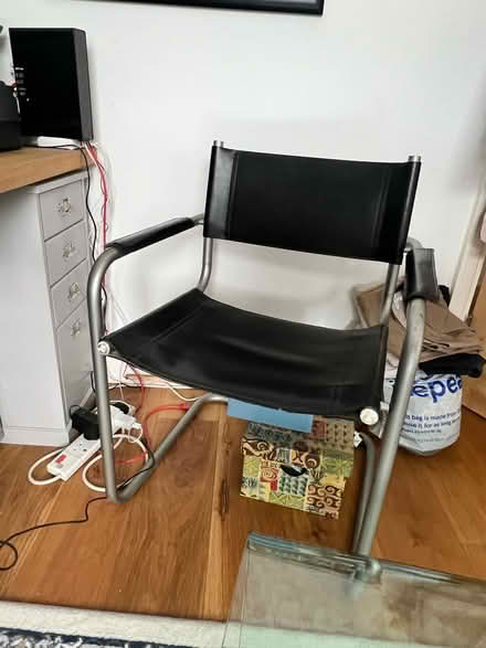 Photo of free Leather mid century style chair (Richmond, TW9) #2