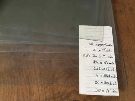 Photo of free Picture frame glass 8 pieces (Stretton DE55) #1