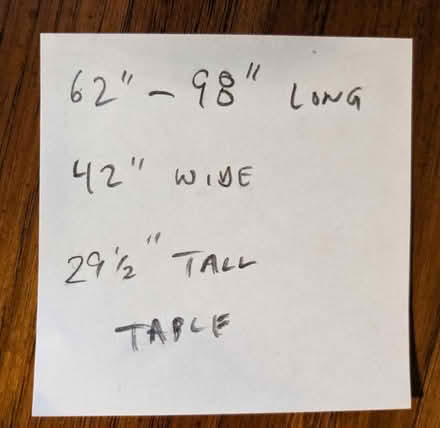 Photo of free Dining room table with extensions (Norwood Park) #3