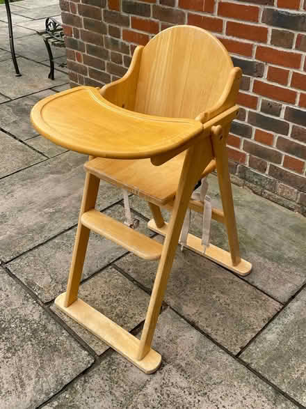 Photo of free Wooden high chair (Winterbourne Monkton SN4) #1