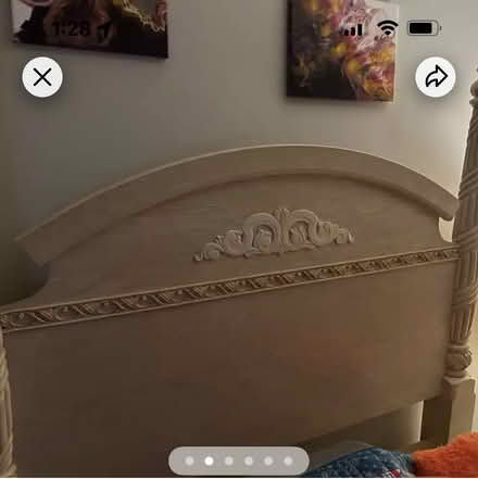 Photo of free Queen-size bed frame (Historic Monroe)