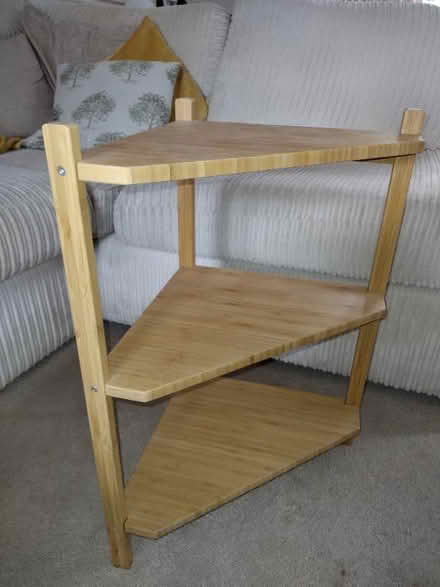 Photo of free Desktop corner shelf unit. (Shepton Mallet BA4) #1