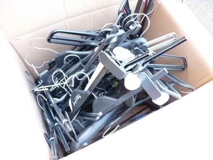 Photo of free Box full of coat hangers (Stockport SK4) #1