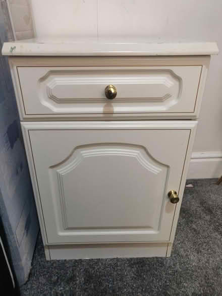 Photo of free White bedside table (Levenshulme M19) #1