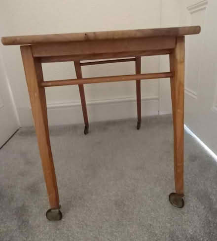 Photo of free Collapsible wheeled table (Craig-y-don LL30) #2