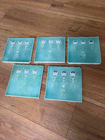 Photo of free 5 Art Deco Tiles (Crookes S10) #1