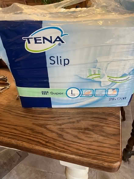 Photo of free Almost full pack of Tena pads (Storrs S6) #1