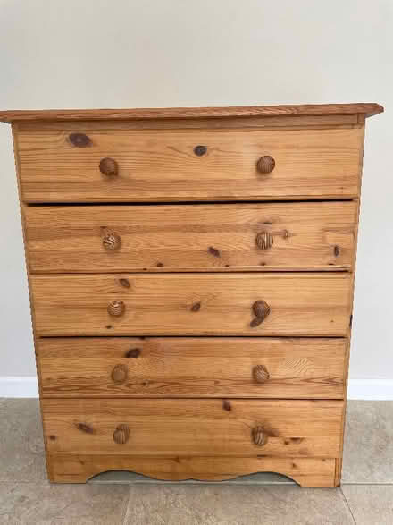 Photo of free Pine Chest of drawers (Brixham TQ5) #2