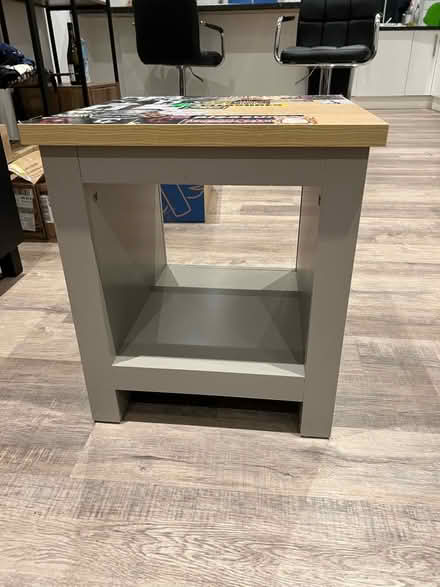 Photo of free Bedside Table grey wood (Hornsey, N8) #2