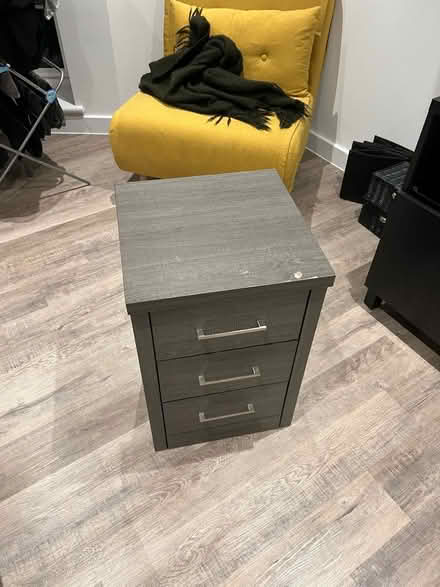 Photo of free Grey Bedside Table Wood (Hornsey, N8) #1